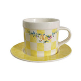 Juego de té con estética cottagecore